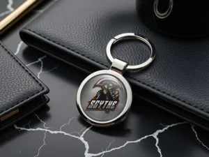 Portachiavi Custom Targhetta Stilizzata Acciaio Pro